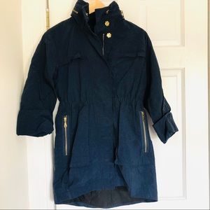 Navy Blue Rain Jacket